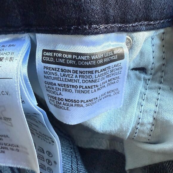 Levis Women's Demi Curve Mid Rise Slim Jeans Size 10 (30x30) Dark Wash Blue - Picture 8 of 12